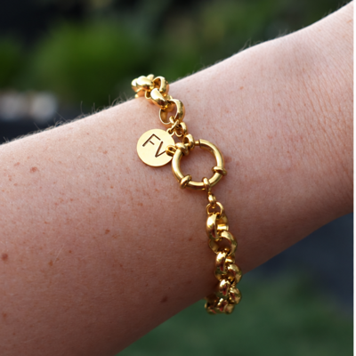 Steel Me YG Belcher Chain Bracelet