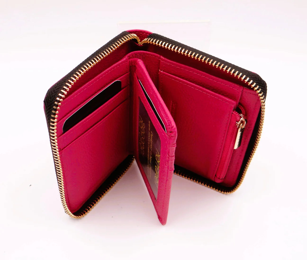 Zipped Leather Wallet - Cards, Coins, Notes