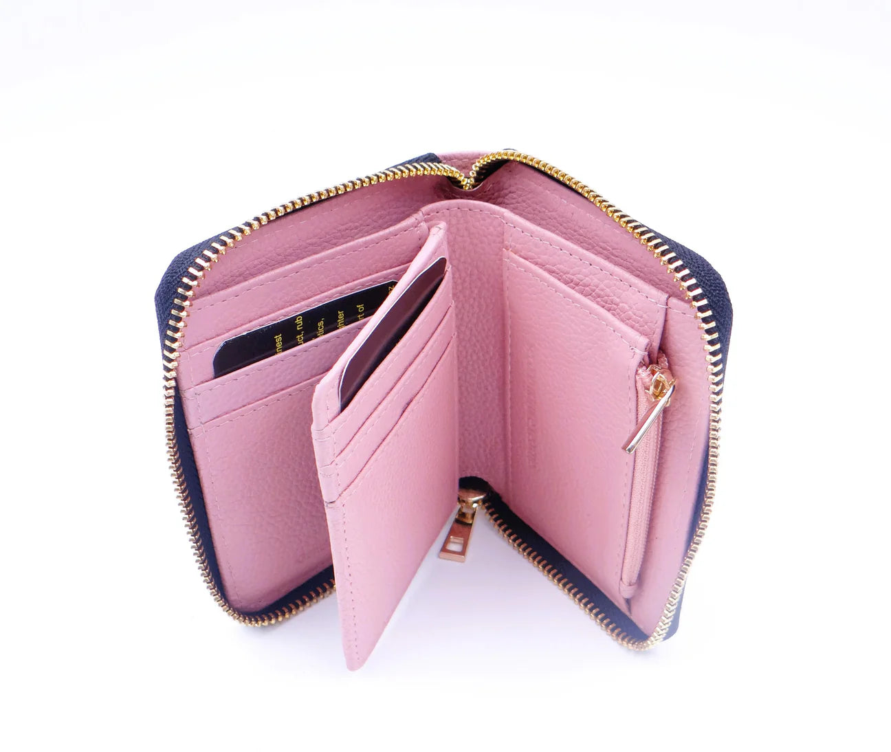 Zipped Leather Wallet - Cards, Coins, Notes