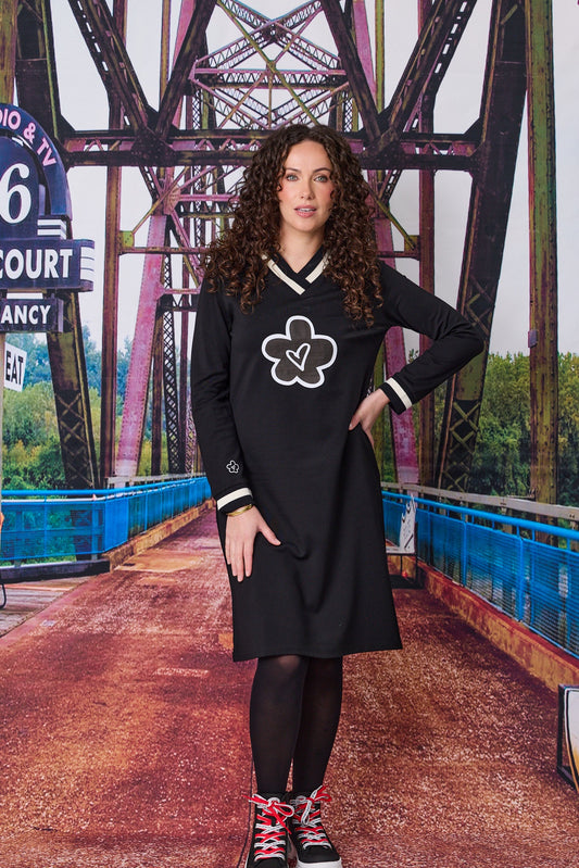 Daisy Knit Dress - Black