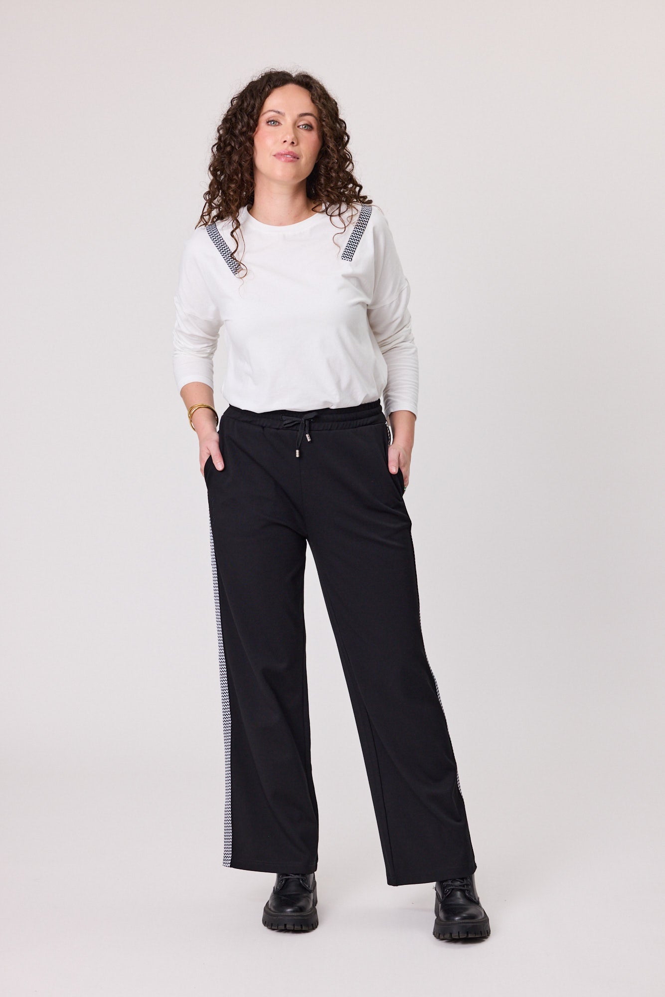Reno Side Tape Pant - Black