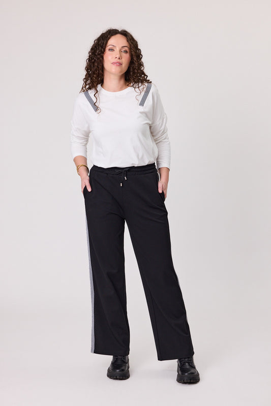 Reno Side Tape Pant - Black