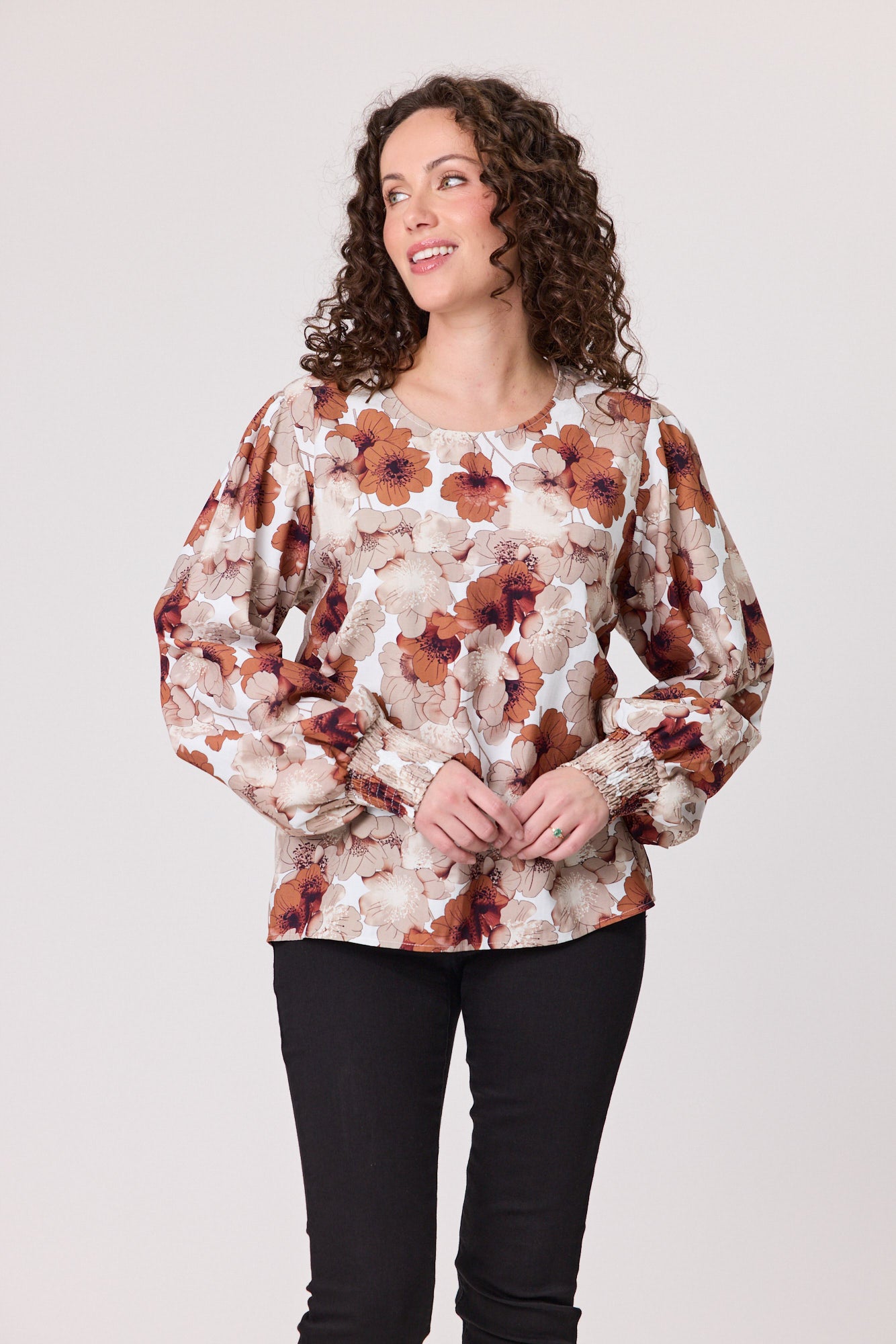 Reims Rouched Cuff Top