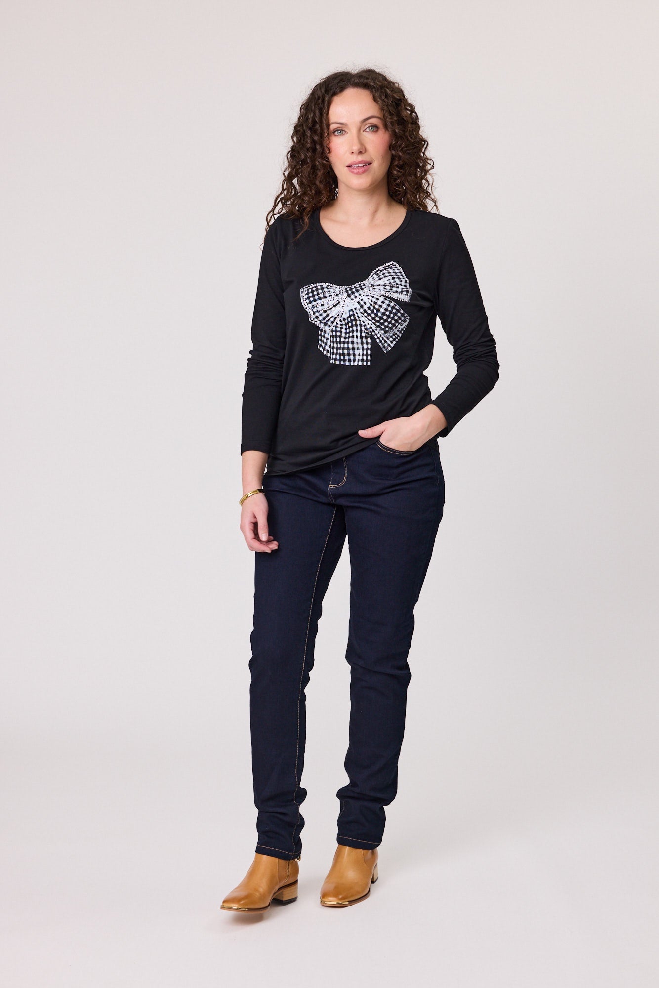 Diamante Bow T-Shirt