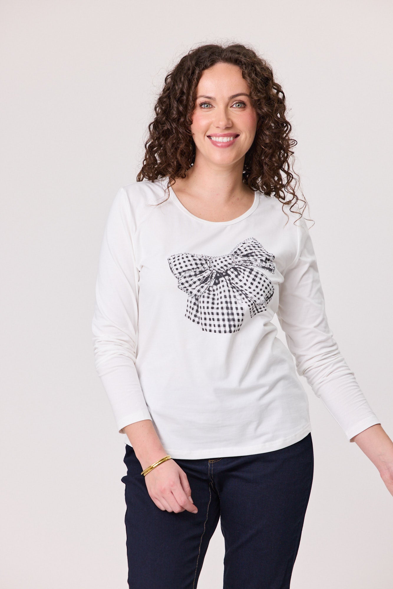 Diamante Bow T-Shirt