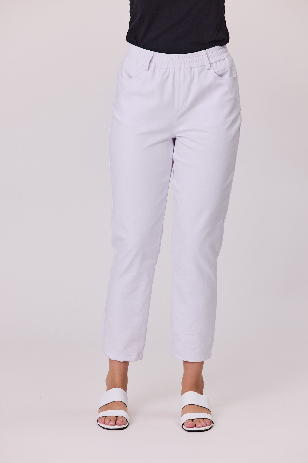 Stretch Drill 7/8 Pant - White