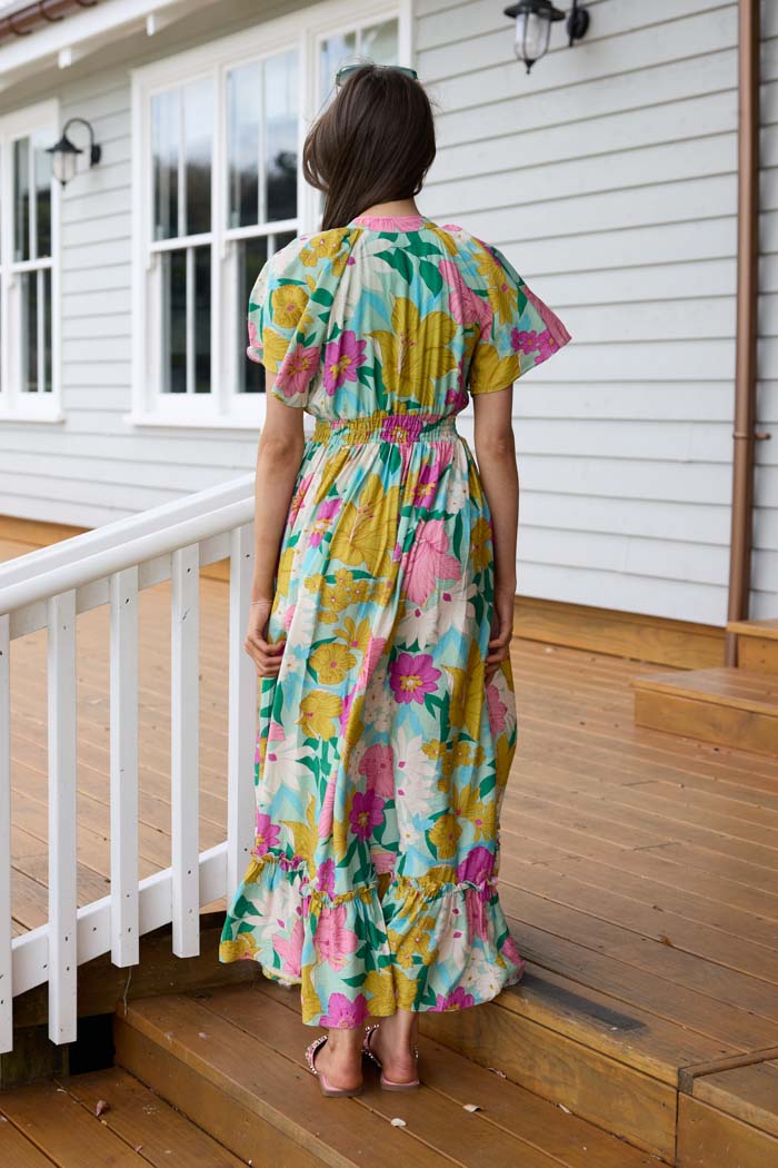 Josie Maxi Dress - Green Floral
