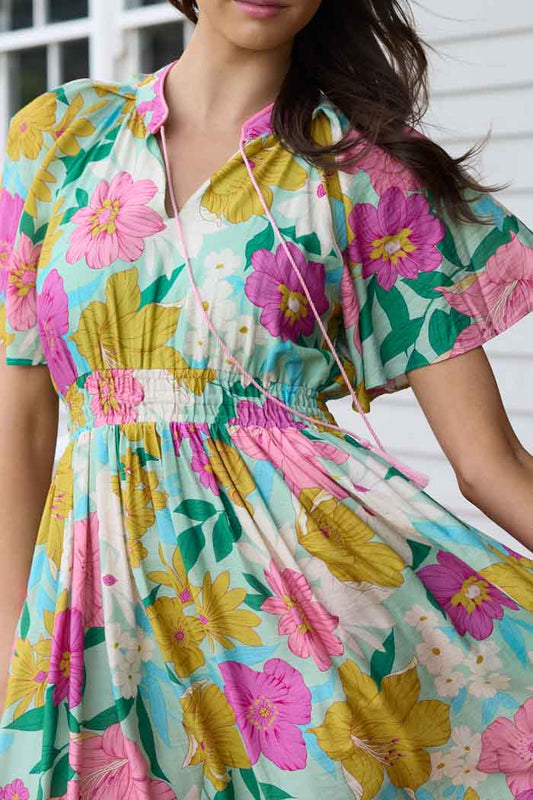 Josie Maxi Dress - Green Floral