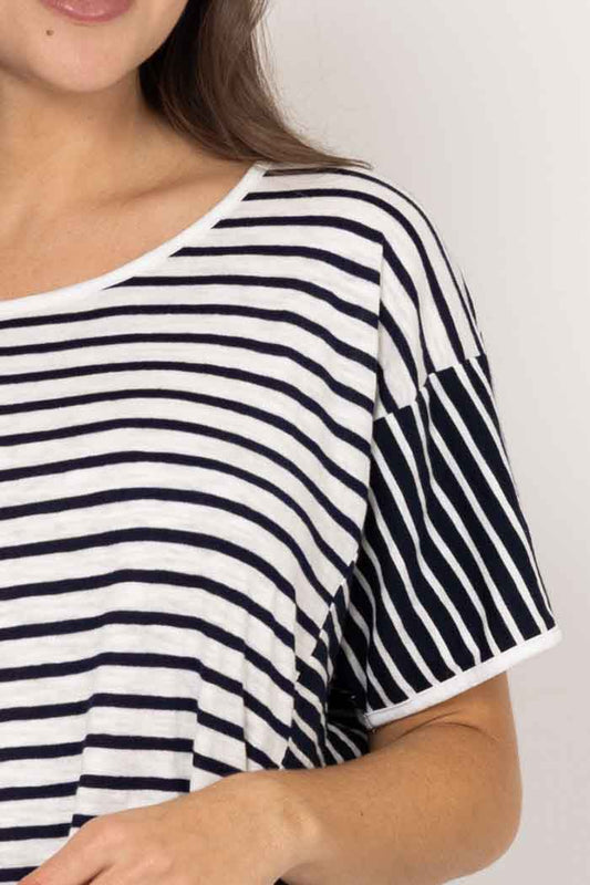 Camden Stripe T-Shirt - Navy