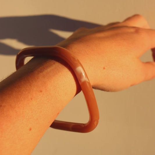Club Paris Salmon Resin Bangle