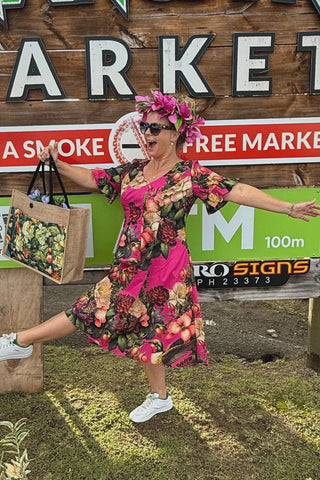 Patty Dress - Cerise Songbird