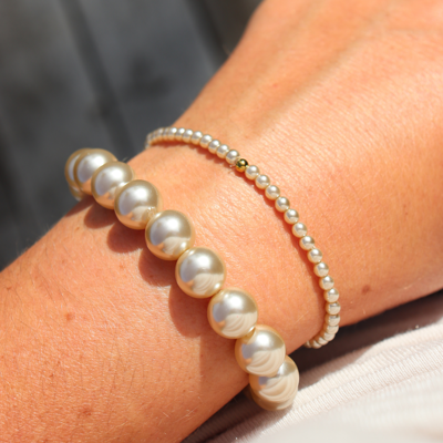 Perle -Champagne Glass Pearl Earrings