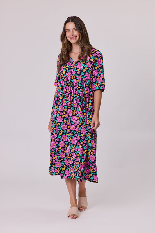 Ella Dress - Navy
