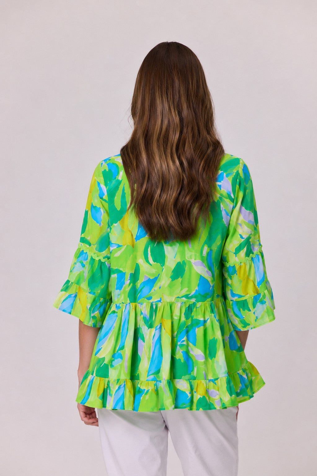 Ricrac Trim Top - Green