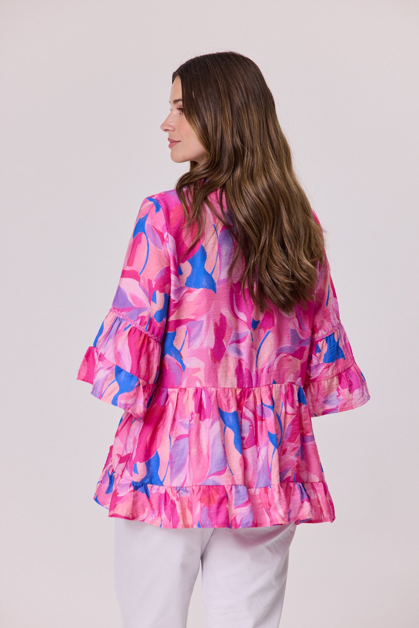 Ricrac Trim Top -Pink