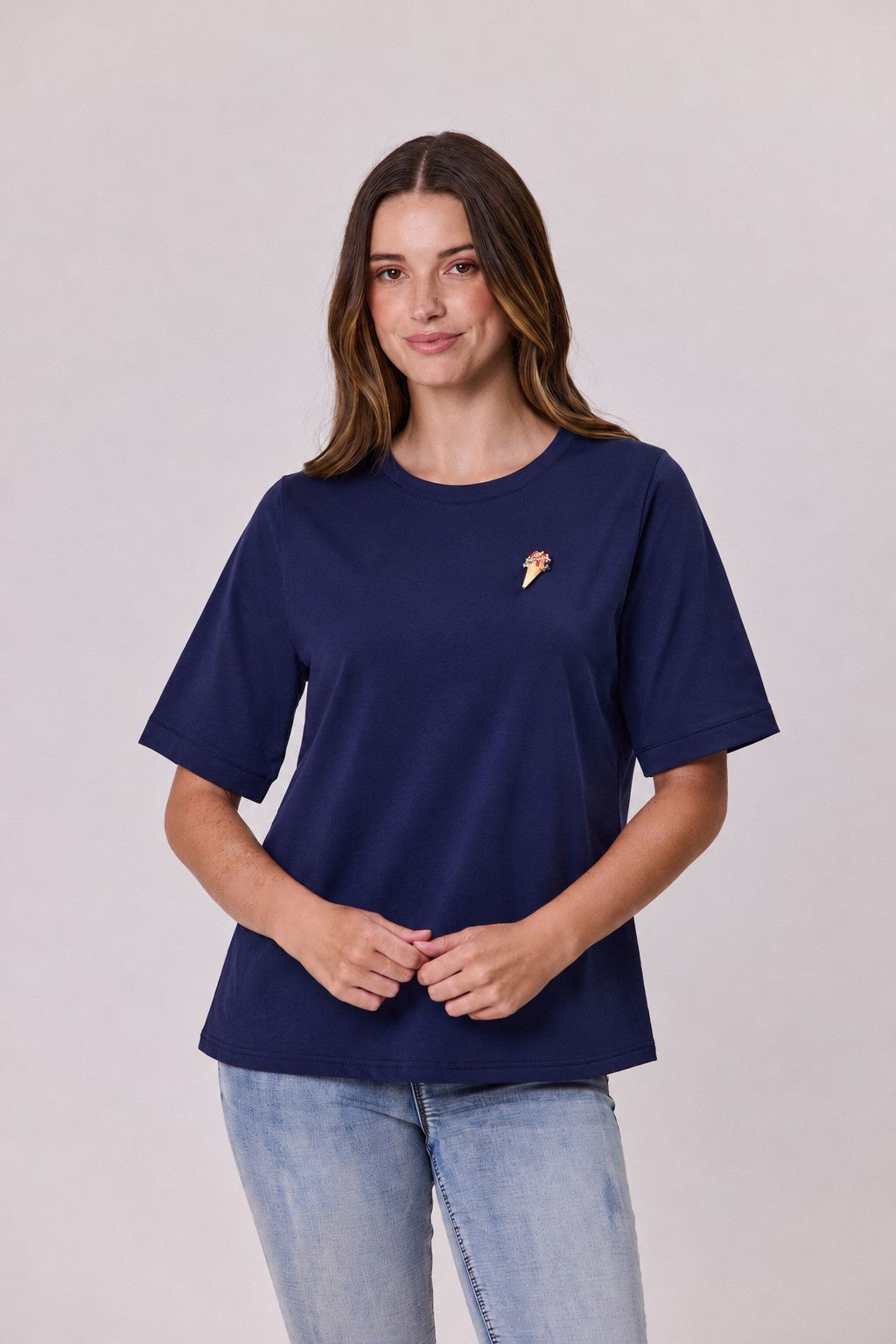 T-Shirt & Brooch.