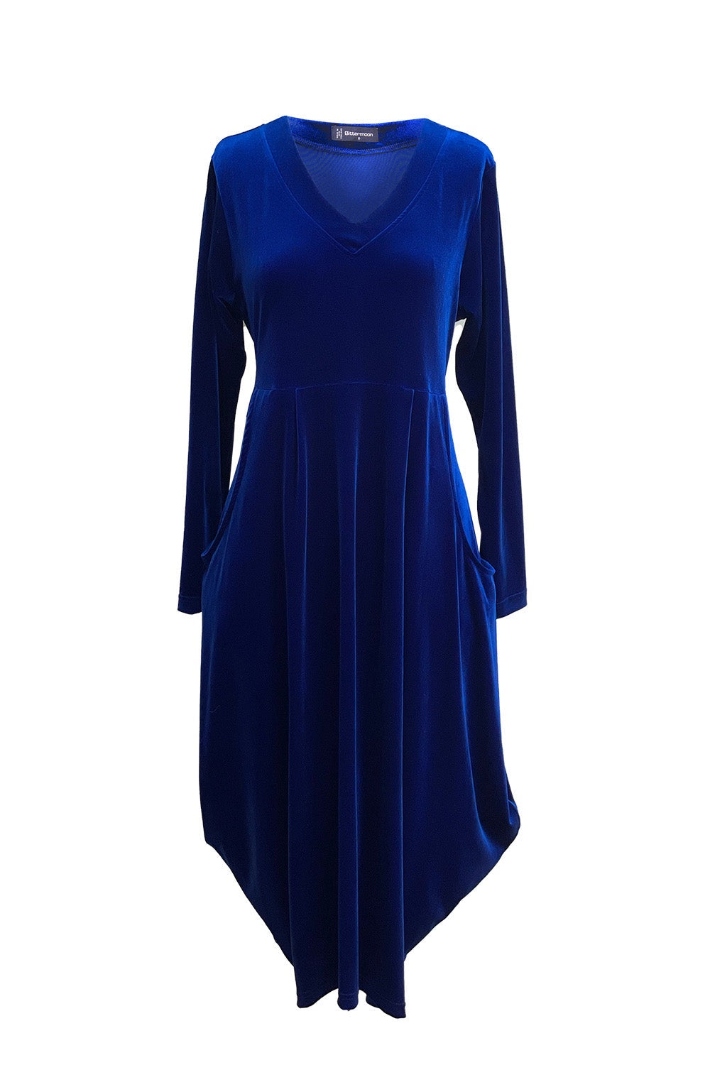 Carly Dress - Cobalt Velvet