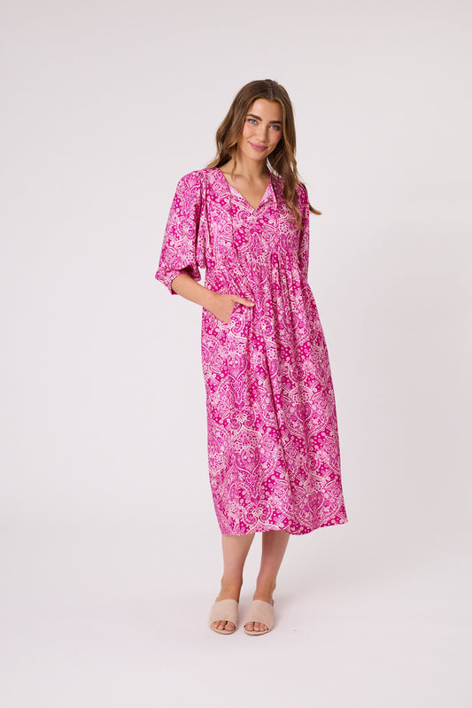 Paisley Dress - Pink