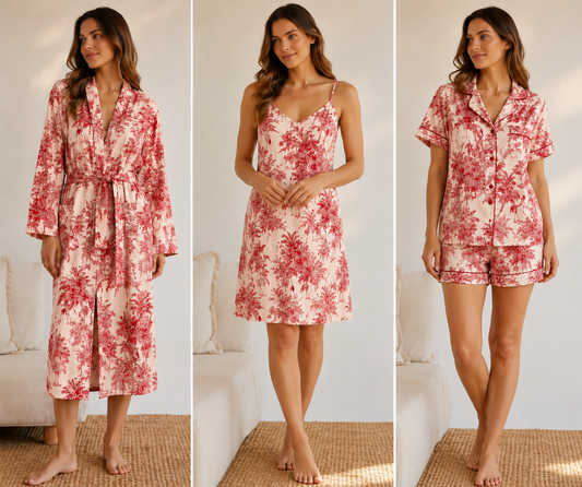 Crane & Canopy Chemise - Red/White