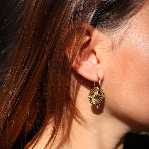 Steel Me Dee - YG Hoop Earrings
