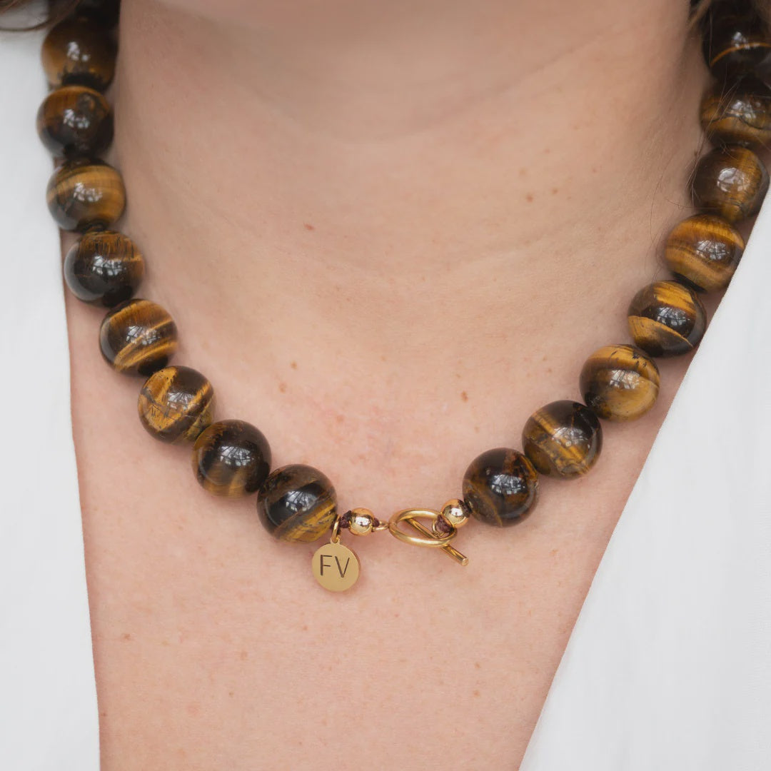 Tiger's Eye Polished Necklace