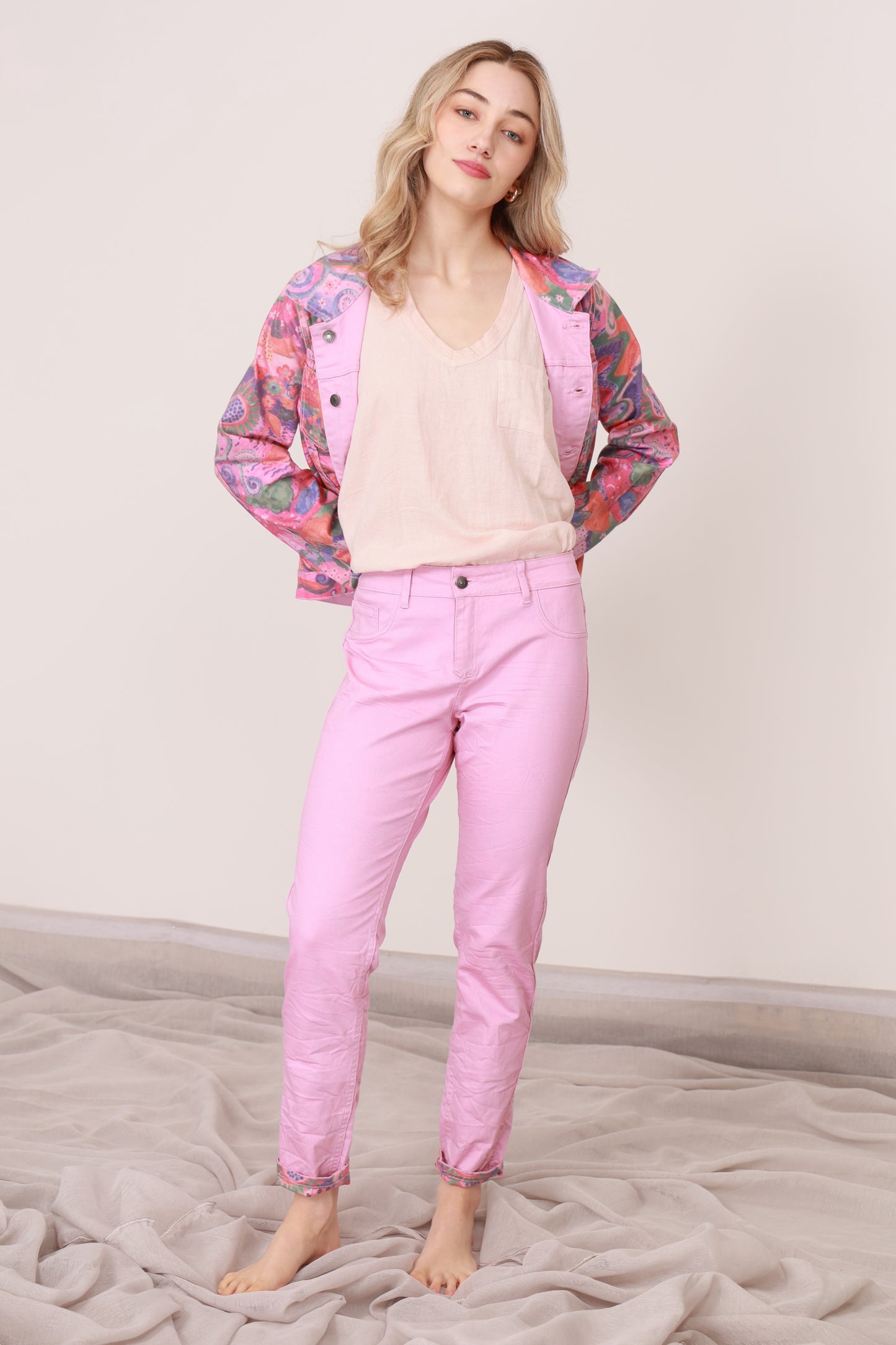 Onado Reversible Jeans  - Pink