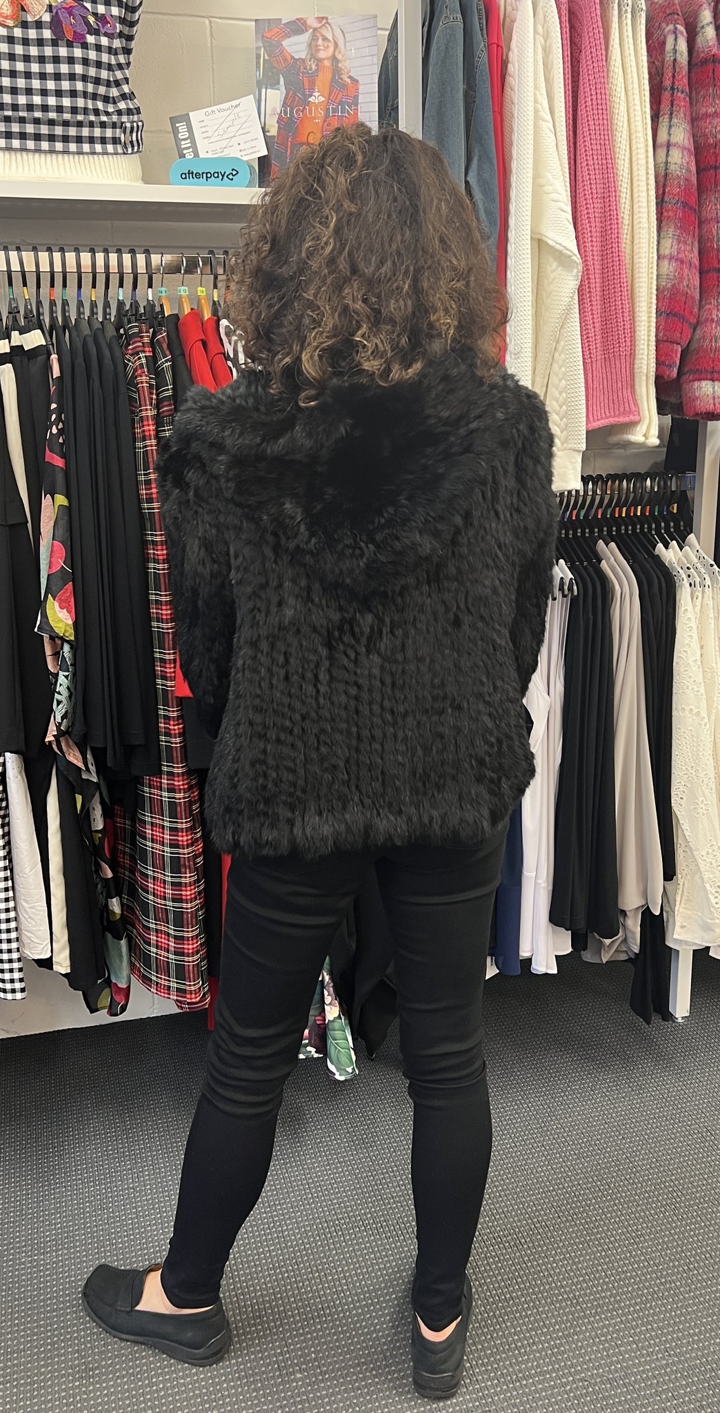 100% Rabbit Fur Jacket - with Hood