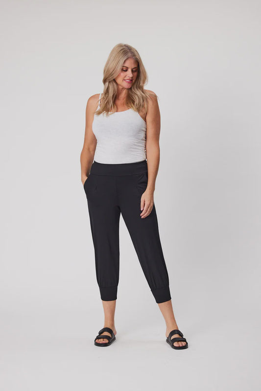 Kylie Side Pocket Harem Pant - Navy