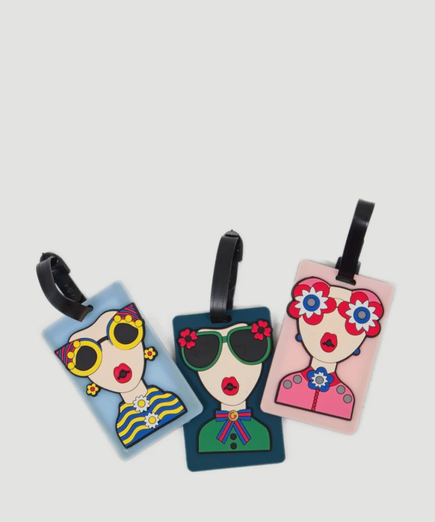 Visage Luggage Tags