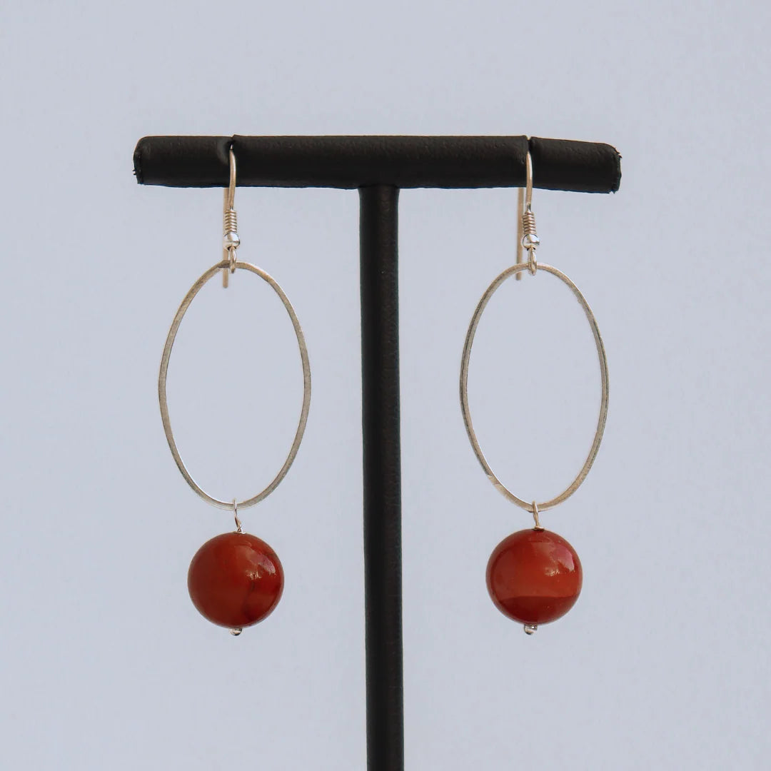 La Pierre Cinnamon Mookaite Earrings