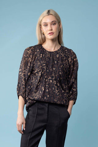 Mailee Blouse - Leopard