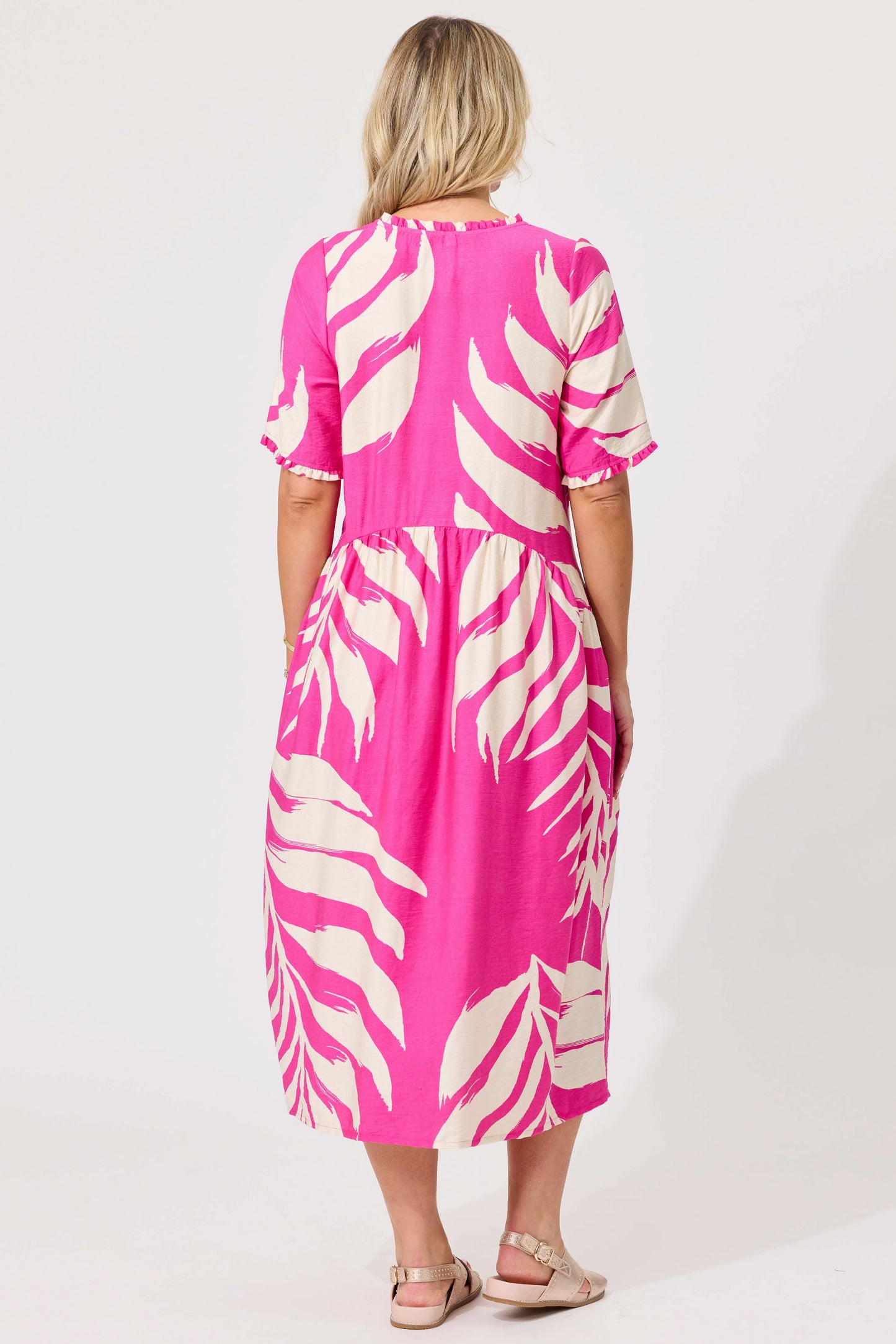 Marissa Dress - Floral Fuchsia