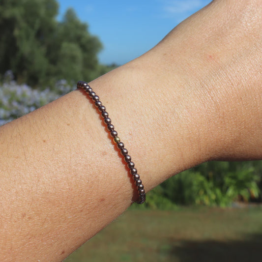 Perle Petite Mocha Stretchy Bracelet