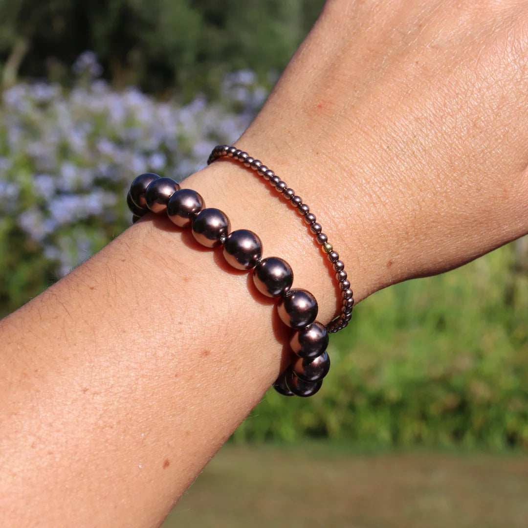 Perle Petite Mocha Stretchy Bracelet
