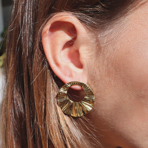 Steel Me YG Petra Earrings