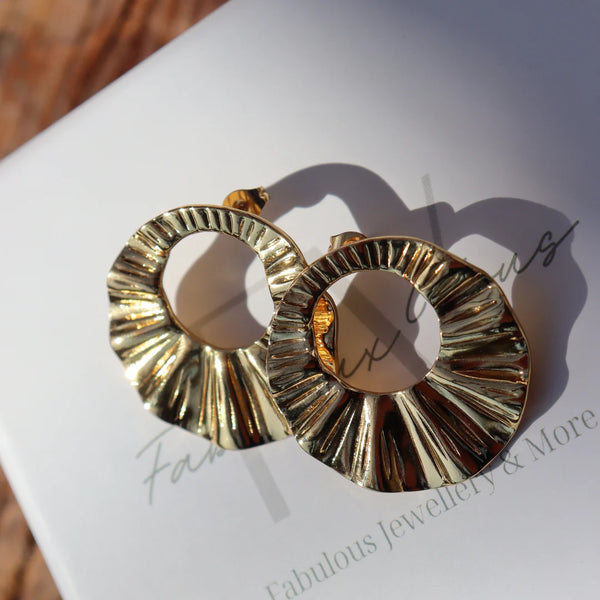 Steel Me YG Petra Earrings