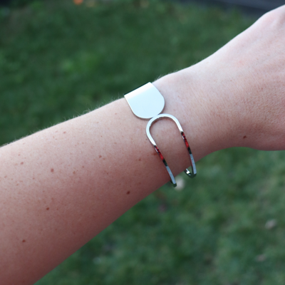 Steel Me -Silver Polar Cuff Bracelet