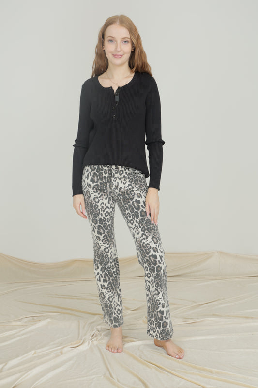 Onado Jeans - Leopard