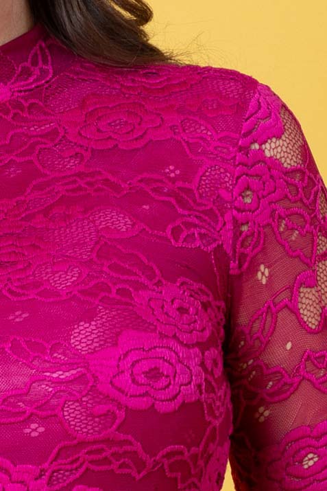 Dolly Lace Top - Pink