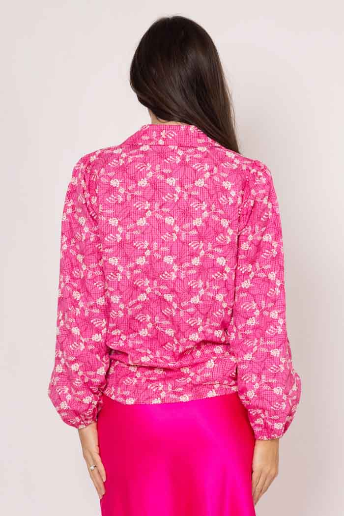 Briar Embroidered Shirt - Pink