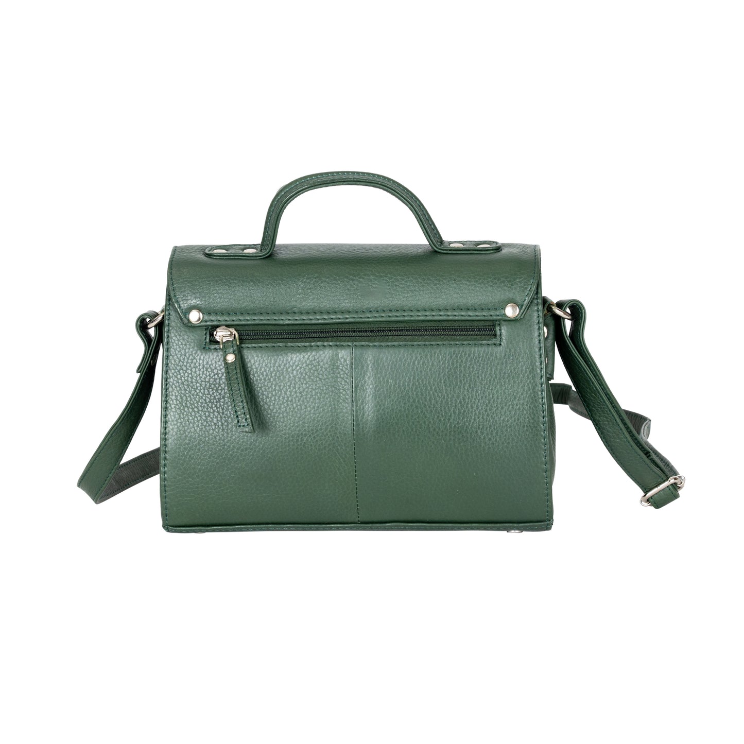 Harper - Sea Green Leather Top Handle Crossbody Bag