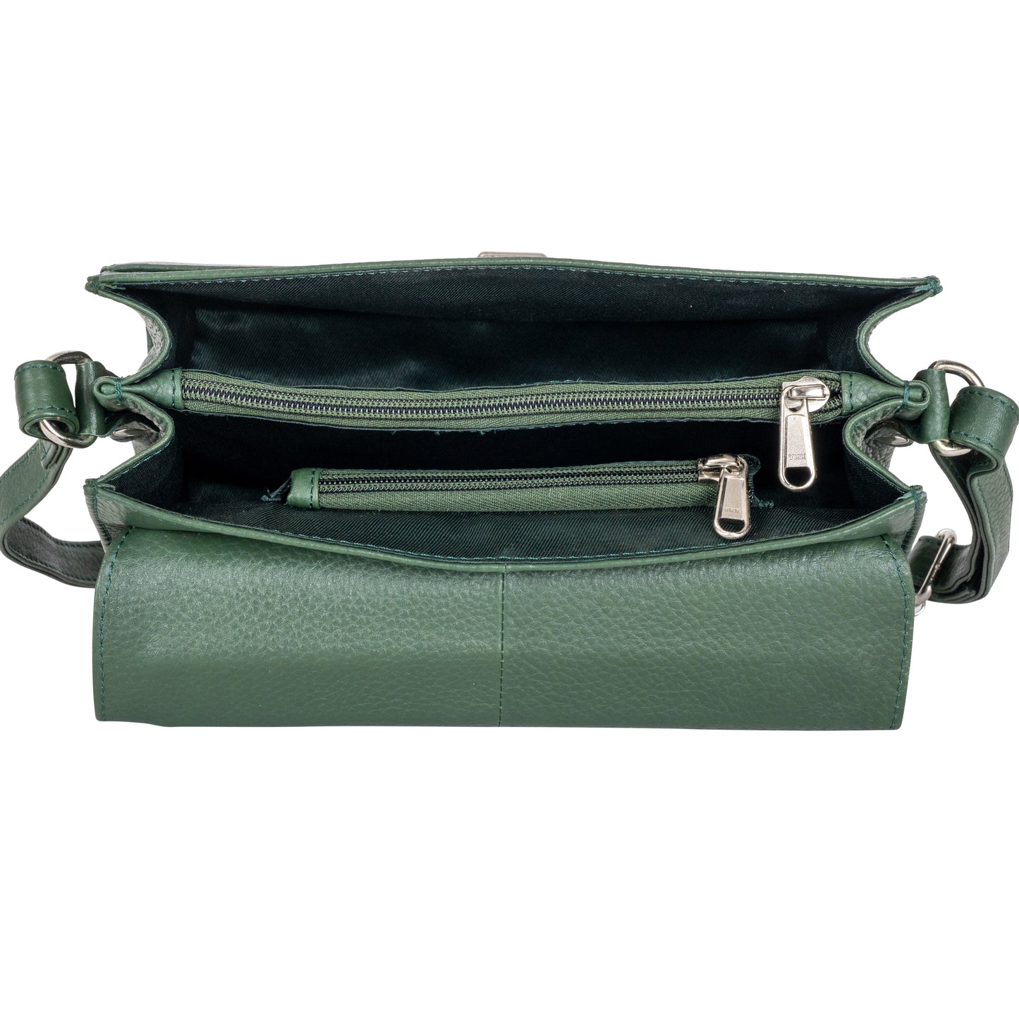 Harper - Sea Green Leather Top Handle Crossbody Bag