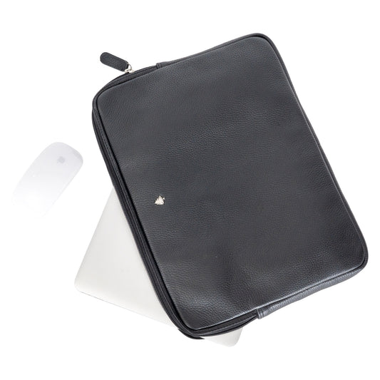 Pro-Guard Leather Laptop Sleeve 14/15 Inch - Black
