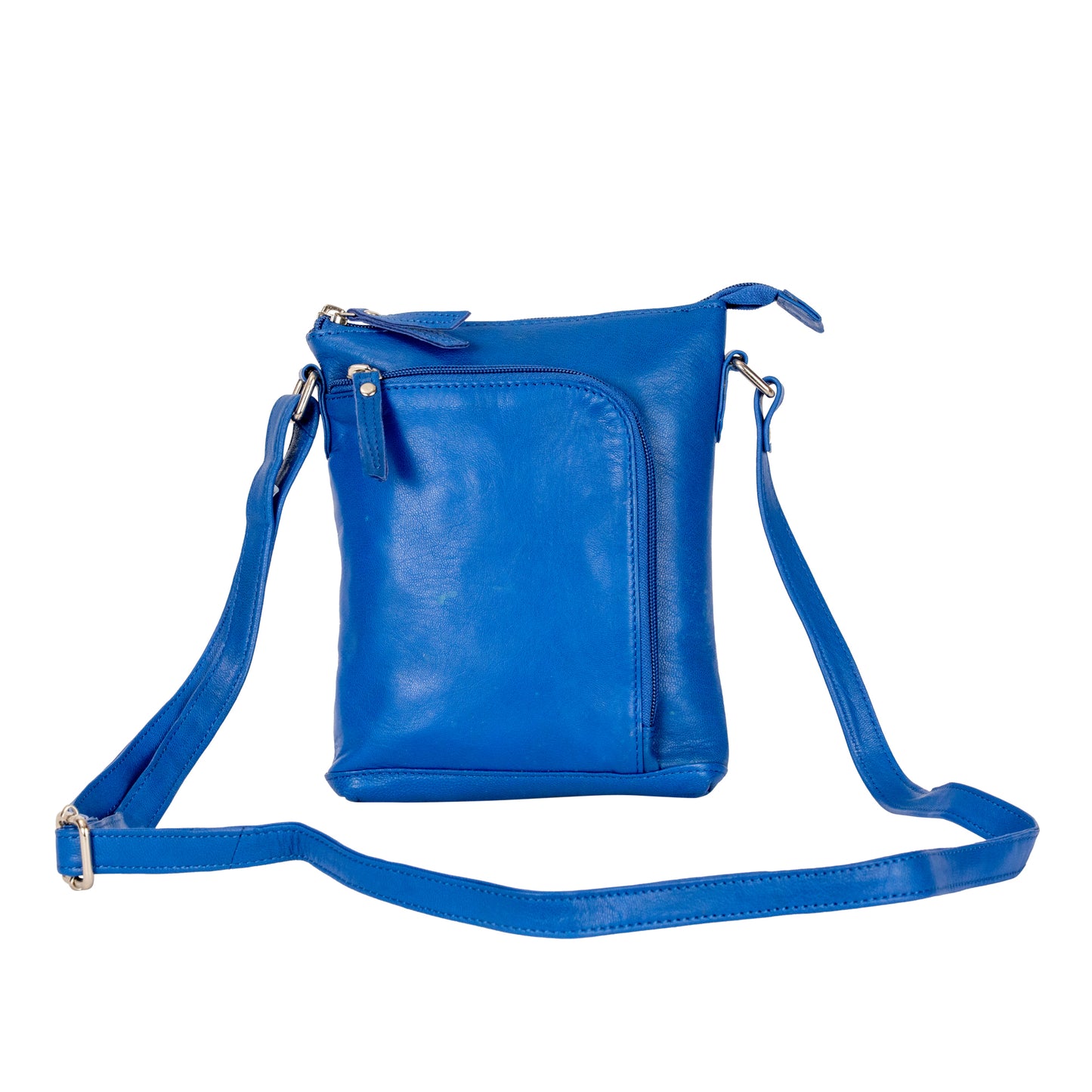 Greenwood  Leather Cross-Body Bag - Royal Blue
