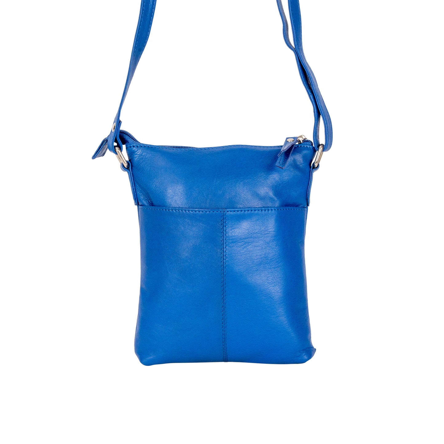 Greenwood  Leather Cross-Body Bag - Royal Blue