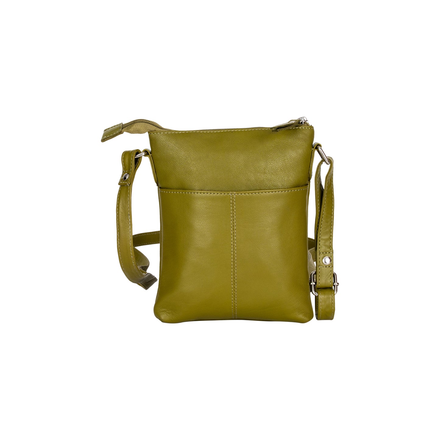 Greenwood Leather Cross Body Bag - Hazel Olive