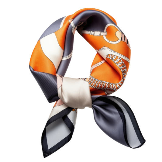 CARTER Orange Saddles Scarf