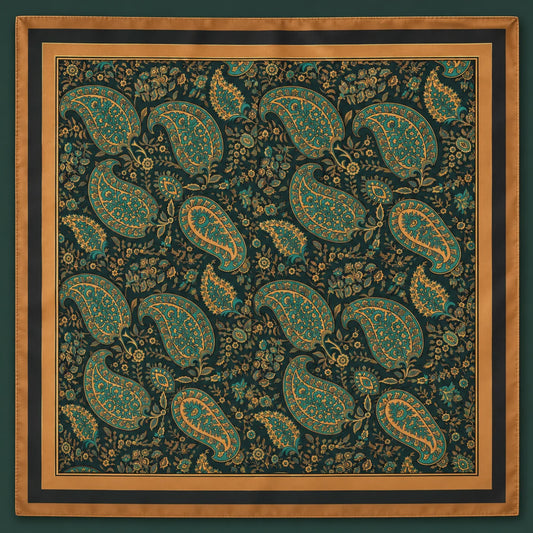 CARTER Earthy Paisley Scarf
