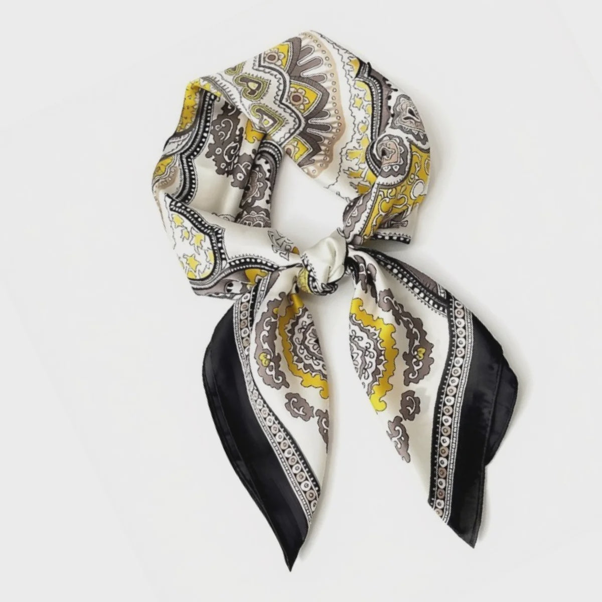 CARTER Mustard Paisley Scarf