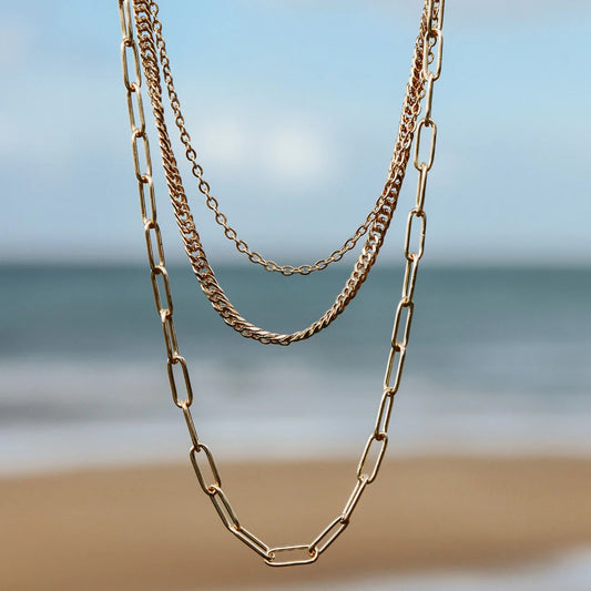 Steel Me - Multi Chain Necklace - Silver
